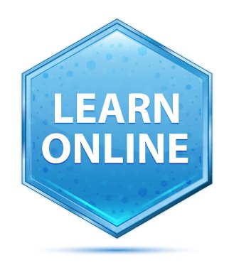 Online kristal mavi altıgen düğmesini öğrenin