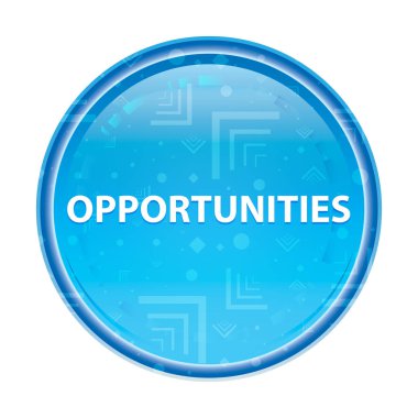 Fırsatlar çiçek mavi yuvarlak düğme