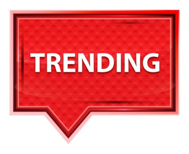 Trendy sisli pembe afiş düğmesi