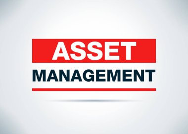 Varlık Yönetimi Soyut Düz Arka Plan Tasarım İllüstrasyon