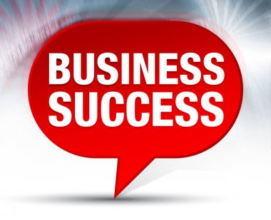 İş Başarı Kırmızı Bubble Arka Plan