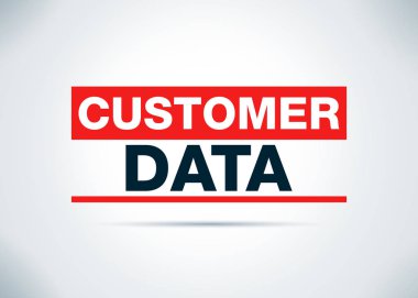 Müşteri Verileri Özet Düz Arka Plan Tasarımı İllüstrasyon