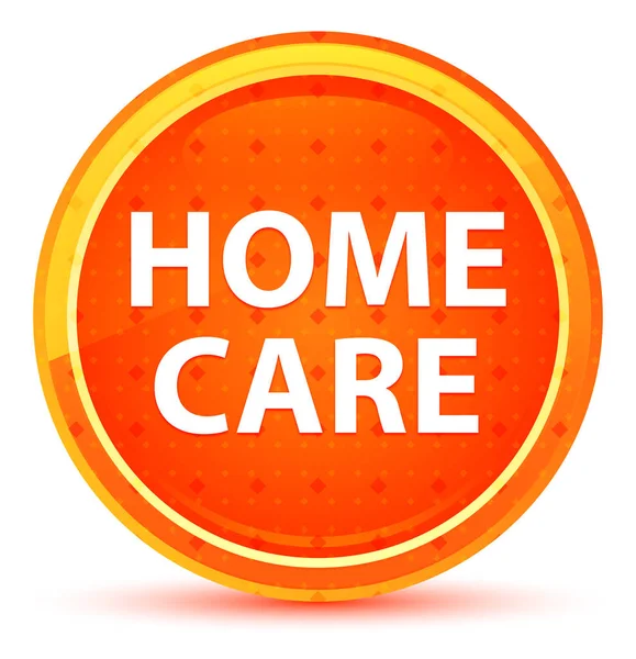 Home Care Natural Orange Round Button — Stock Photo, Image