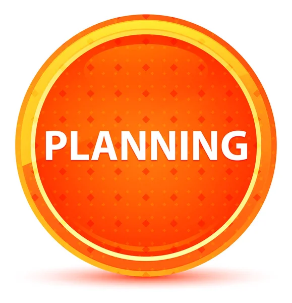 Planning Natural Orange Round Button — Stock Photo, Image