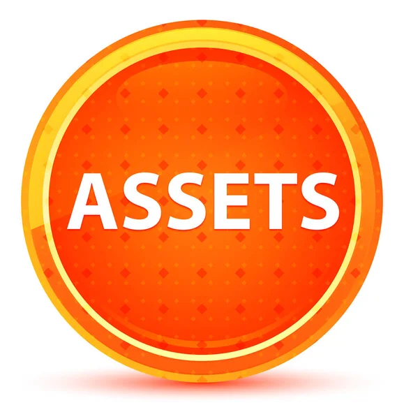 Botón redondo naranja natural de los activos —  Fotos de Stock