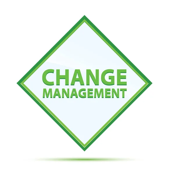 Change Management modern abstract green diamond button — Stock Photo, Image