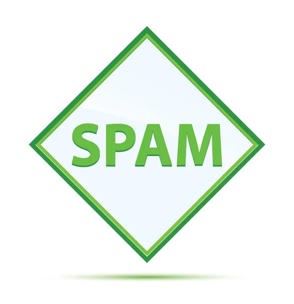 Spam modern abstract green diamond button