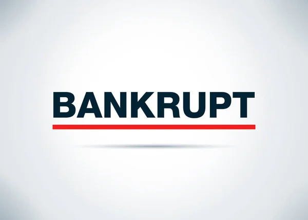 Návrh na bankrot-základní design-ilustrace — Stock fotografie