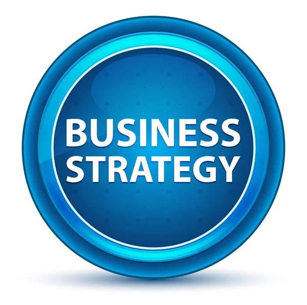 Estrategia de negocios Ojo azul botón redondo — Foto de Stock