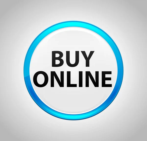 Rund blauer Druckknopf online kaufen — Stockfoto