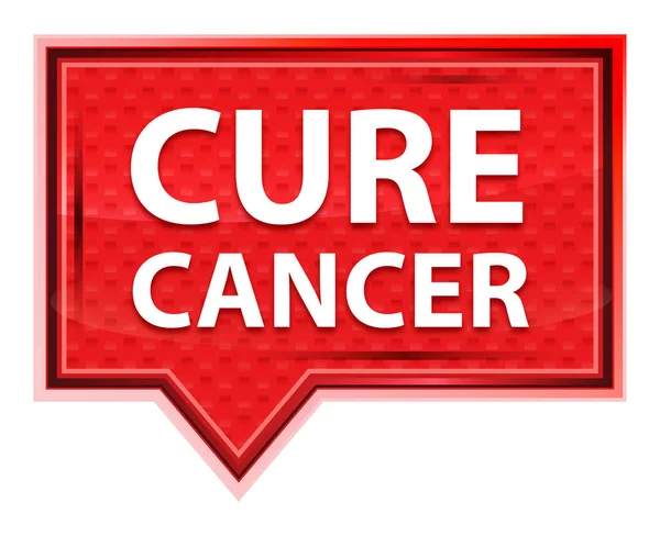 Кнопка розового баннера "Лечить рак" — стоковое фото