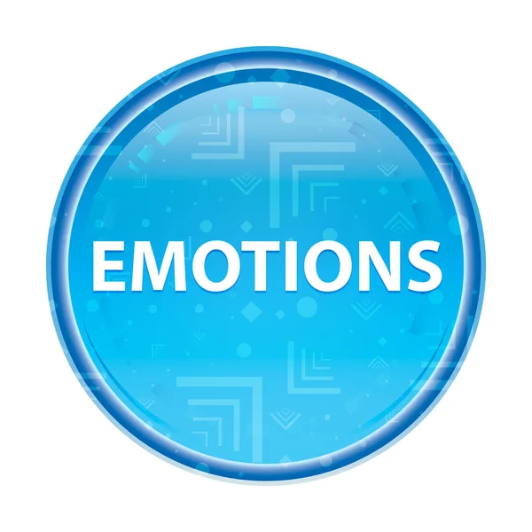 Emozioni floreale blu pulsante rotondo — Foto Stock