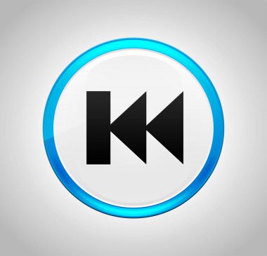 Önceki parça çalma listesi simgesi yuvarlak mavi buton