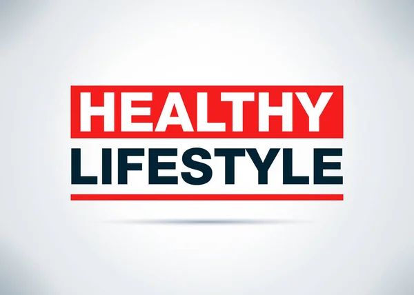 Hälsosam livsstil abstrakt platt bakgrund design illustration — Stockfoto