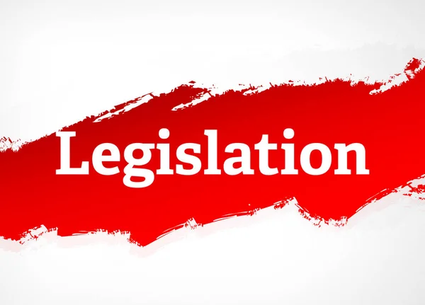 Legislação Pincel vermelho Resumo Antecedentes Ilustração — Fotografia de Stock