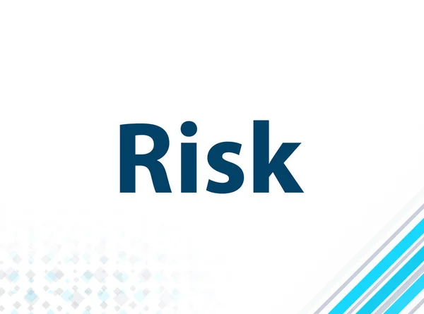 Risk Modern Flat Design Blue Abstract Background — Stock Photo, Image