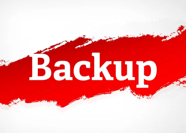 Backup roter Pinsel abstrakte Hintergrund Illustration — Stockfoto