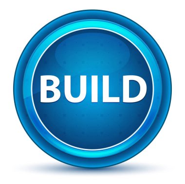 Eyeball Mavi Yuvarlak Düğme Oluştur