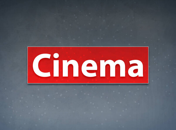Cinema Isolated on Red Banner Abstract Background illustration Design