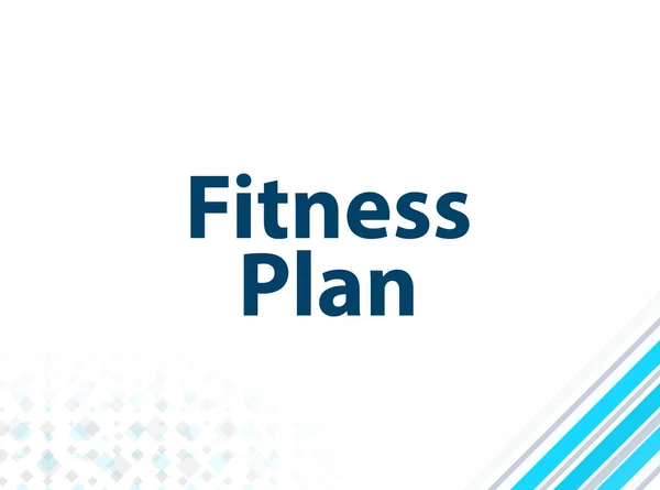 Fitness Plan Modern Flat Design Blue Abstract Background