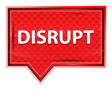 Disrupt sisli gül pembe afiş düğmesi