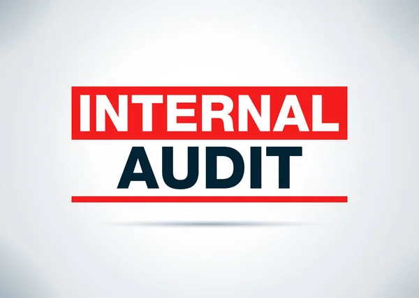 Interne audit abstracte platte achtergrond ontwerp illustratie — Stockfoto