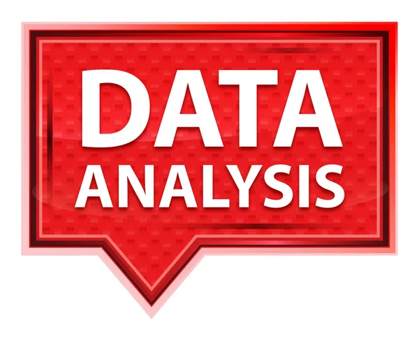 データ分析ミスティローズピンクバナーボタン — ストック写真