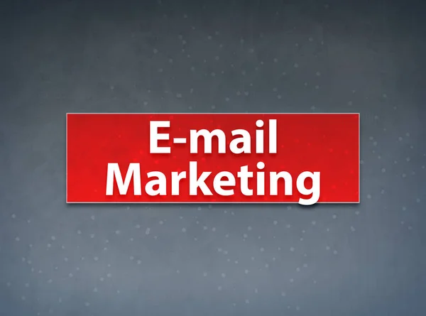 E-mail marketing Banner rosso Sfondo astratto — Foto Stock