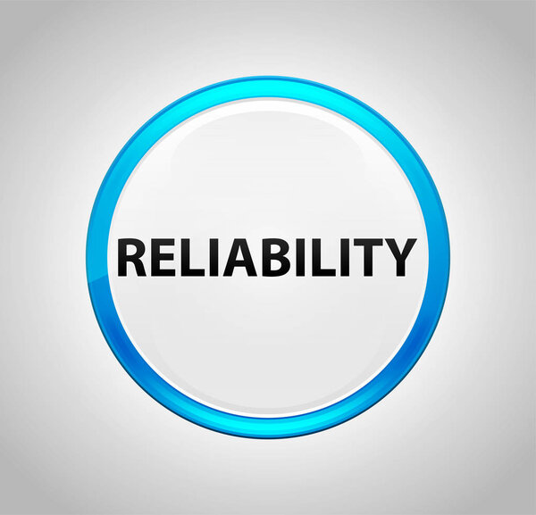 Reliability Round Blue Push Button