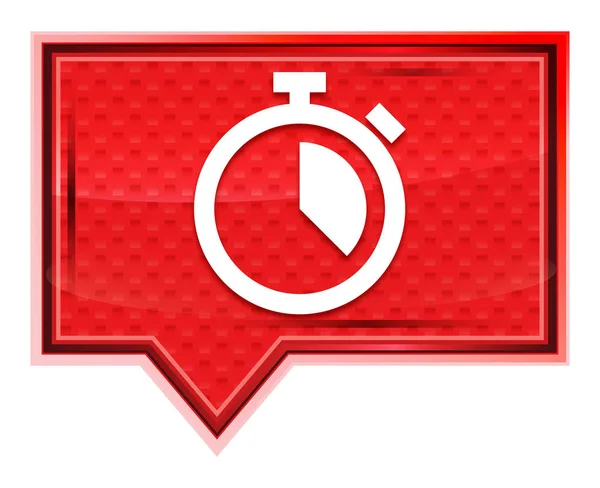 Stoppuret ikonen dimmig Ros Rosa banner knapp — Stockfoto