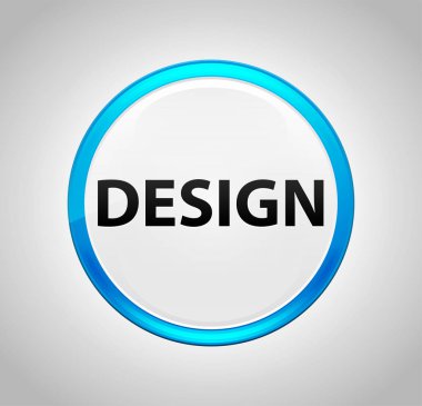 Yuvarlak Mavi Buton Tasarla