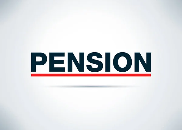 Pension Abstract Flat Background Design Illustration — Stock Photo, Image