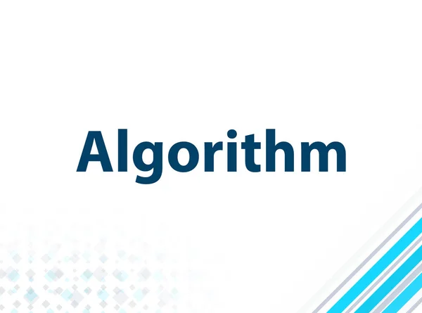 Algoritm modern flat design blå abstrakt bakgrund — Stockfoto