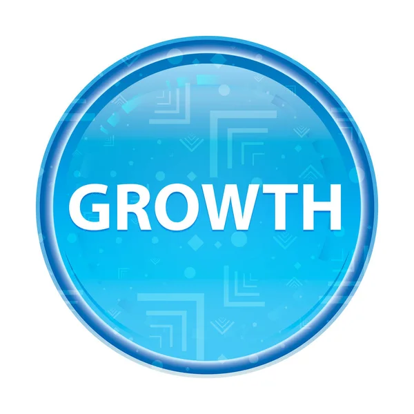 Wachstum blumiger blauer runder Knopf — Stockfoto