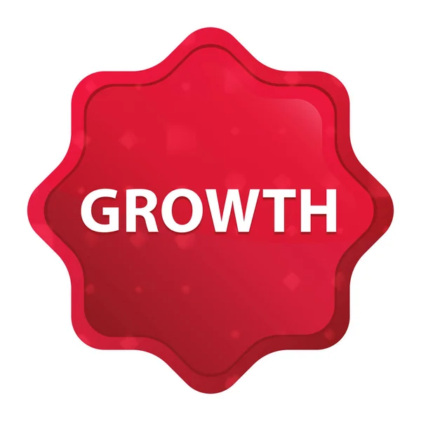 Wachstum neblig Rose Red Starburst Aufkleber-Taste — Stockfoto