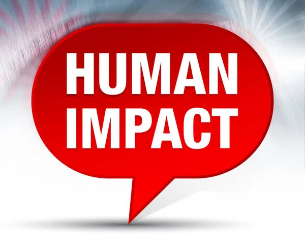Human Impact Red Bubble Background
