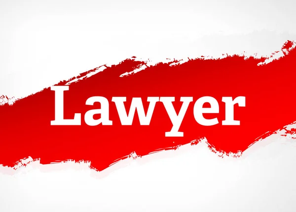Lawyer Red Brush Abstract Background Illustration — Stock Photo, Image