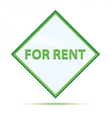 Kiralık modern soyut yeşil elmas düğmesi için