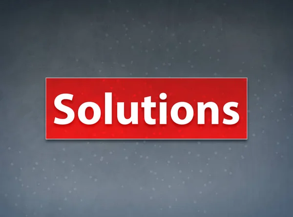 Oplossingen rode banner abstracte achtergrond — Stockfoto