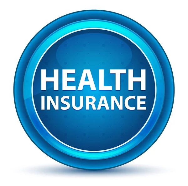 Health Insurance Eyeball Blue Round Button — Stock Photo, Image