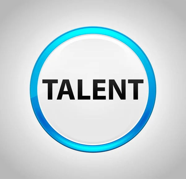 Talent Round Blue Push Button – stockfoto