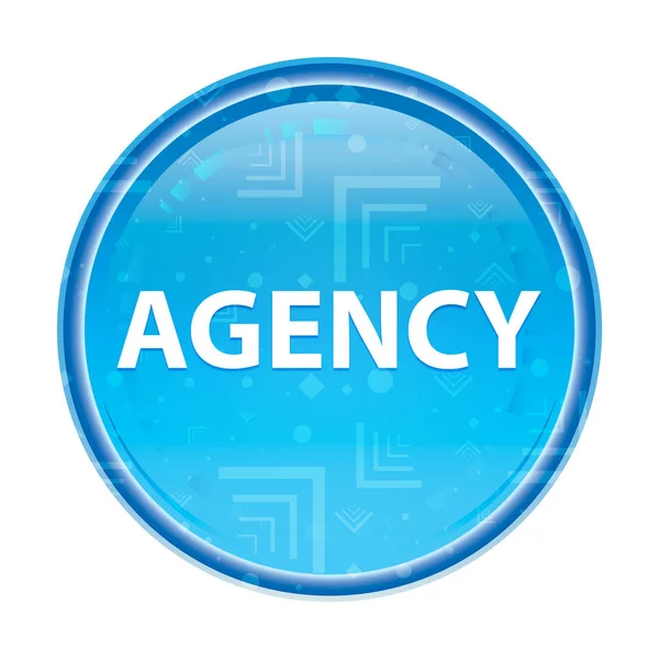 Agentschap Floral blauwe ronde knop — Stockfoto