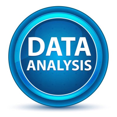 Veri Analizi Eyeball Mavi Yuvarlak Düğme