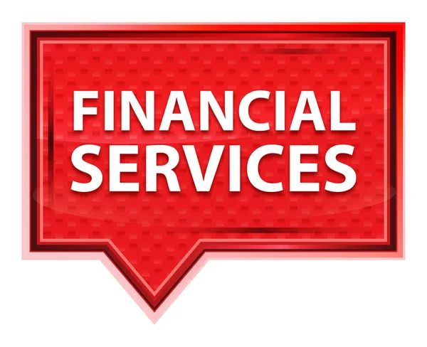 Financial Services misty rose pink banner button