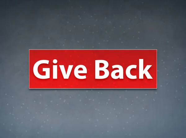 Give Back Red Banner Abstract Background