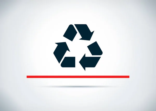 Recycle symbol icon abstract flat background design illustration