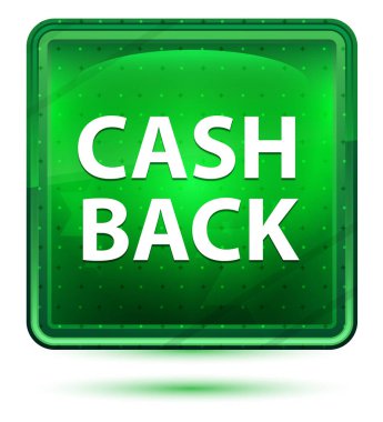 Nakit Geri Neon Açık Yeşil Kare Düğmesi