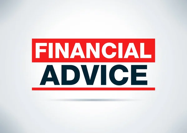 Financial Advice Abstract Plano de fundo Design Ilustração — Fotografia de Stock