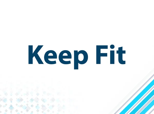 Keep Fit Modern Flat Design Blue Abstract Background