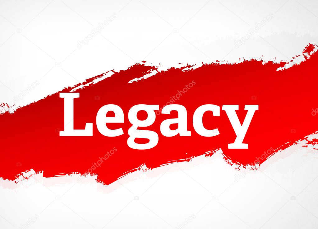 Legacy Red Brush Abstract Background Illustration